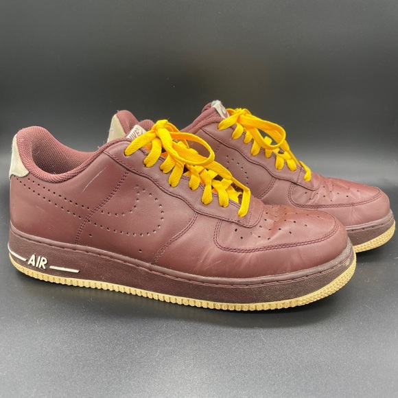 Nike Air Force 1s 2007 Burgundy 315122-603 Men’s Size 10.5 - Picture 4 of 5